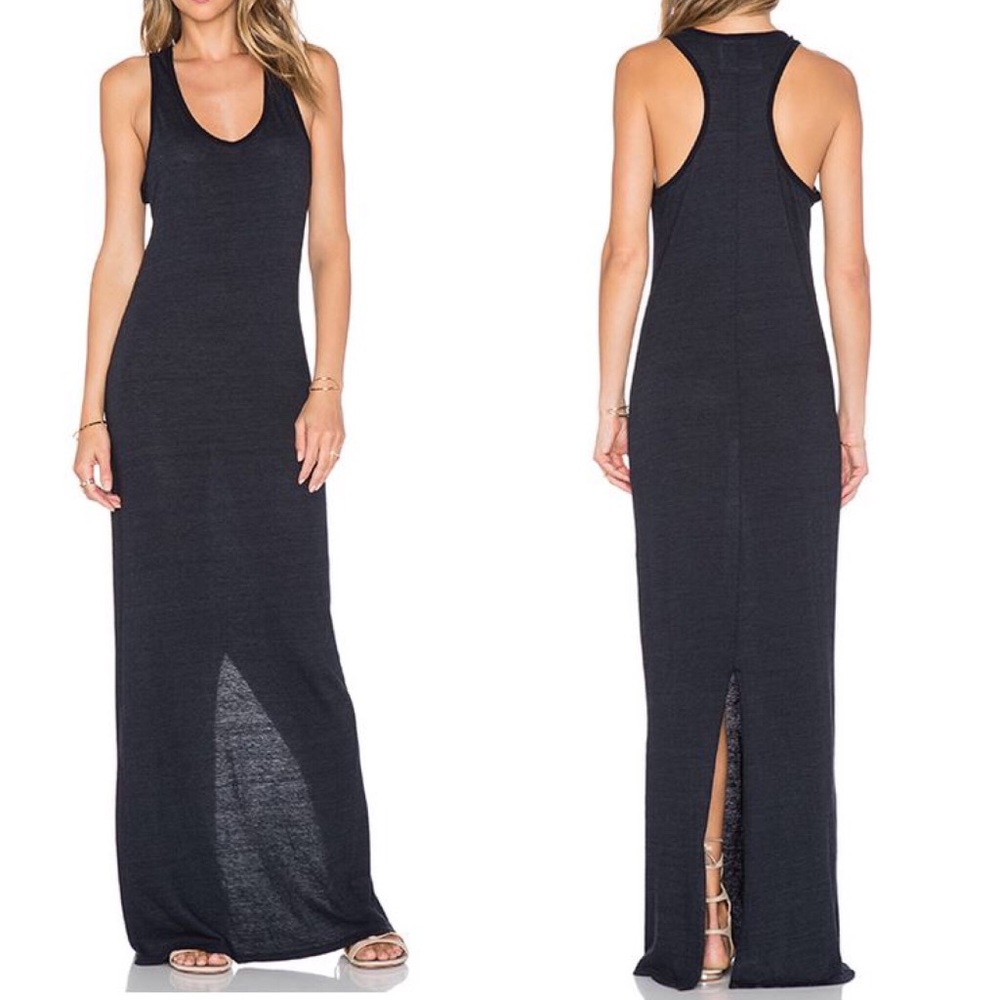 Nation Ltd Aurora Racerback Maxi Dress In Black
